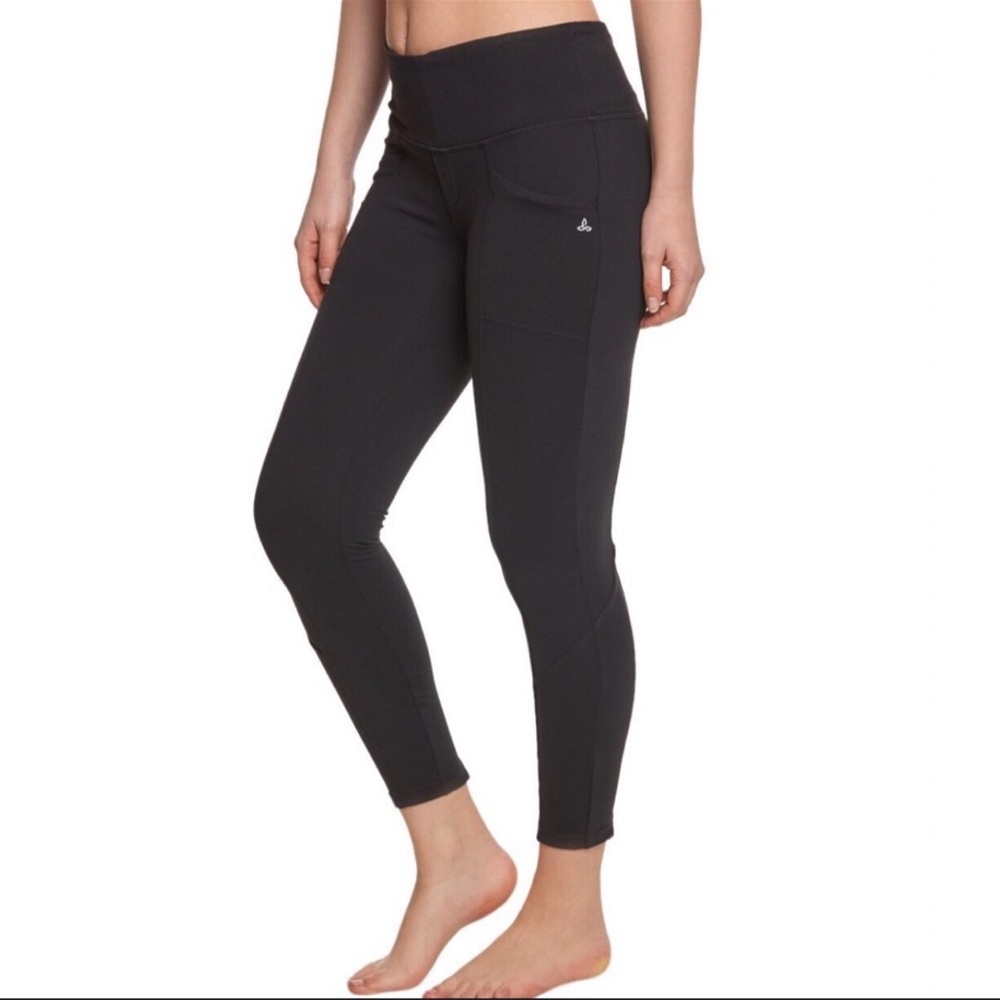 Prana Urbanite Pant, High Rise Black Leggings, Size XL